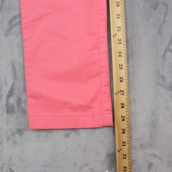 Tommy Hilfiger Pants Mens XS Pink Flat Front Straight Drawstring Pocket Casual - Picture 5 of 16